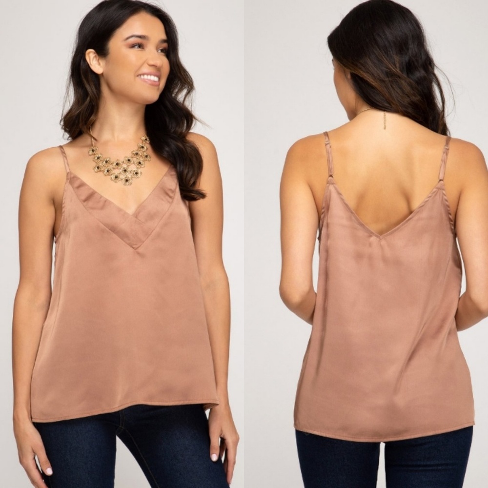 Chloe Satin Cami Top